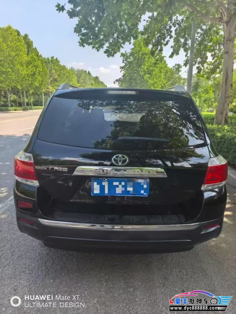 13年丰田汉兰达轿车抵押车出售