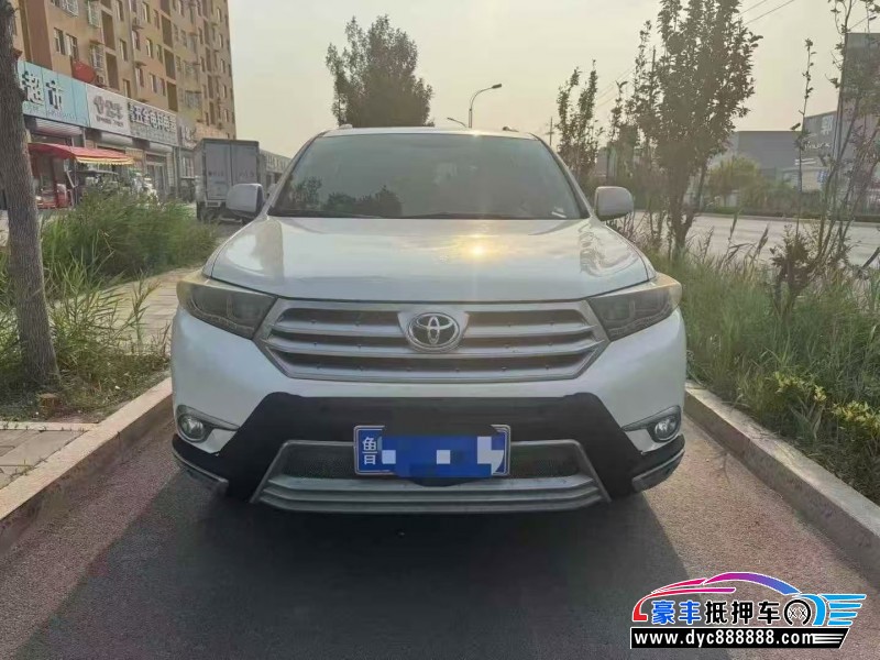 14年丰田汉兰达轿车抵押车出售