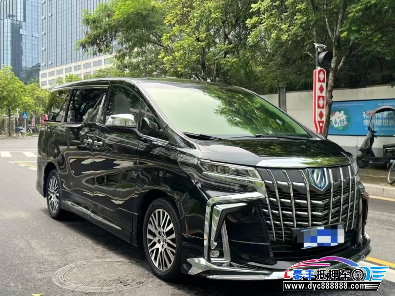 18年丰田埃尔法轿车抵押车出售