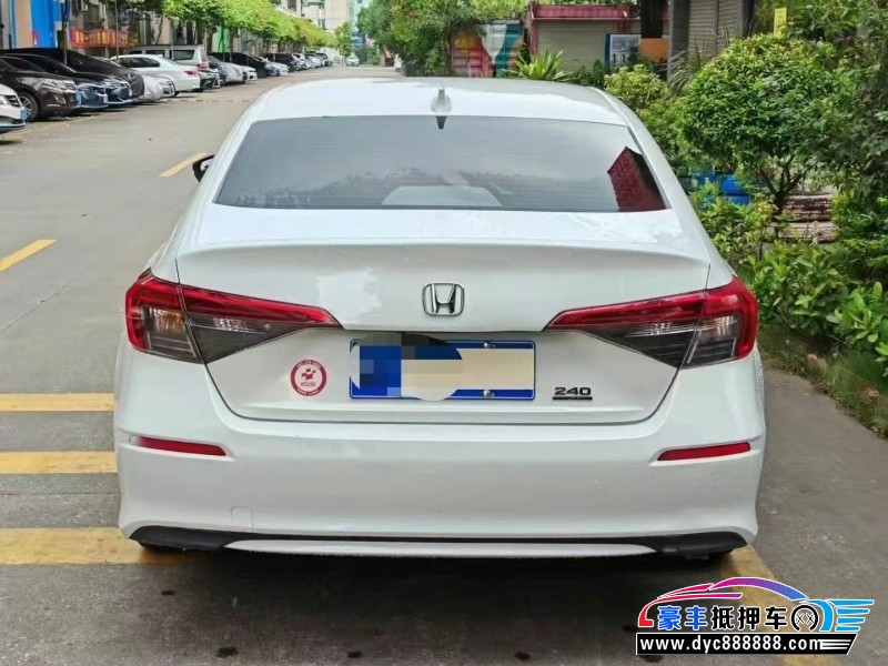 22年本田思域轿车抵押车出售