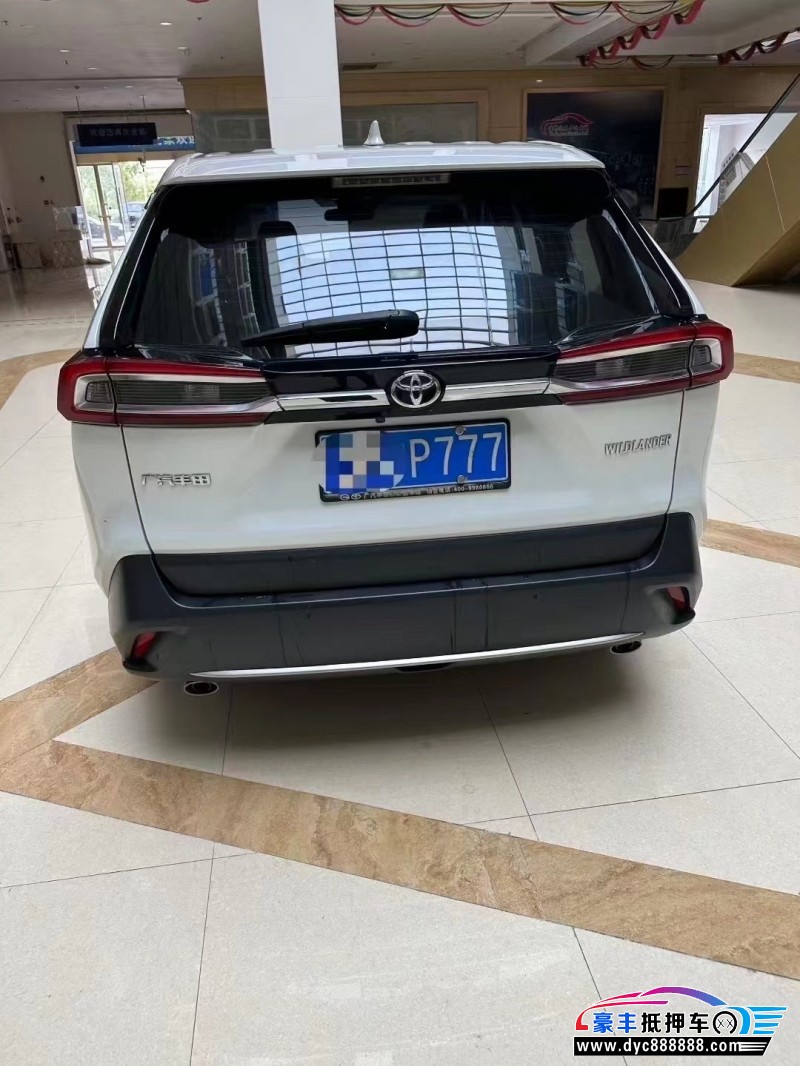 22年丰田威兰达轿车抵押车出售