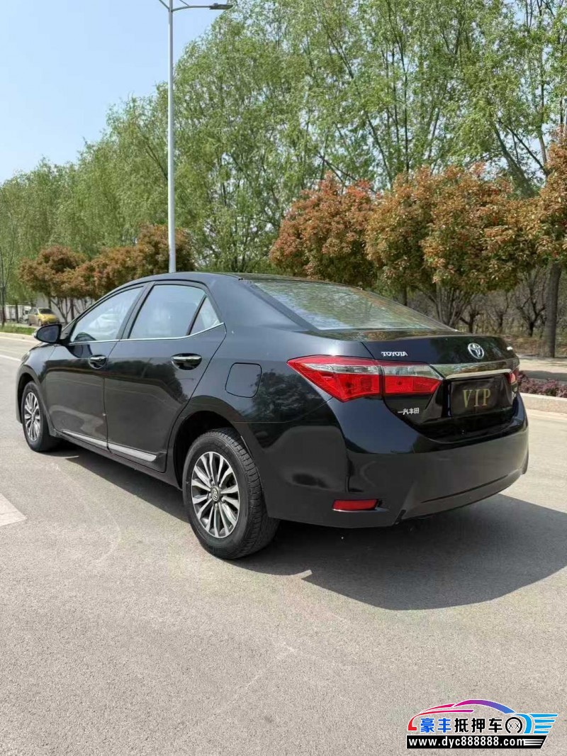 18年丰田卡罗拉轿车抵押车出售