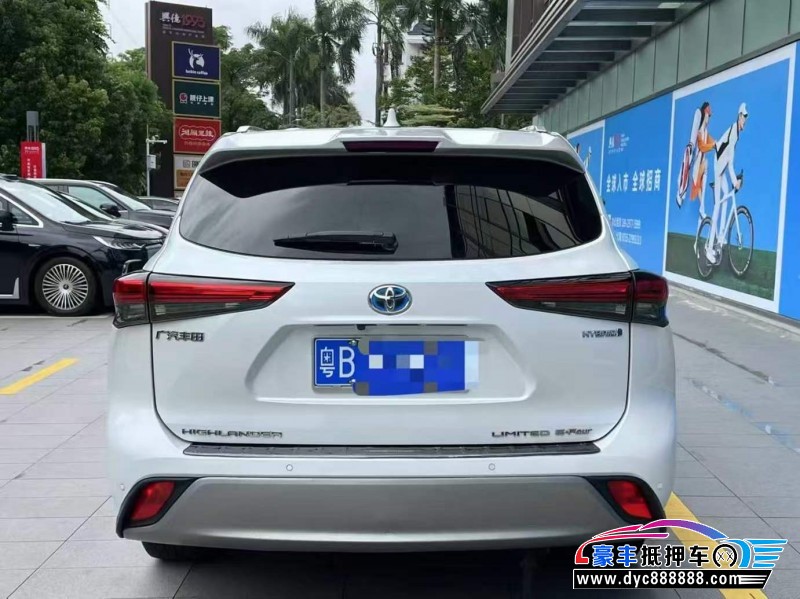 22年丰田汉兰达轿车抵押车出售