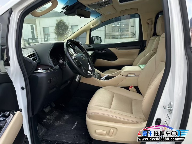 19年丰田埃尔法SUV抵押车出售