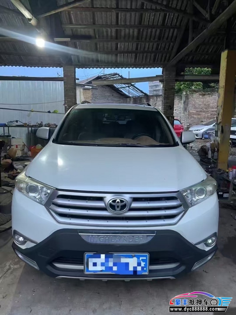 15年丰田汉兰达轿车抵押车出售