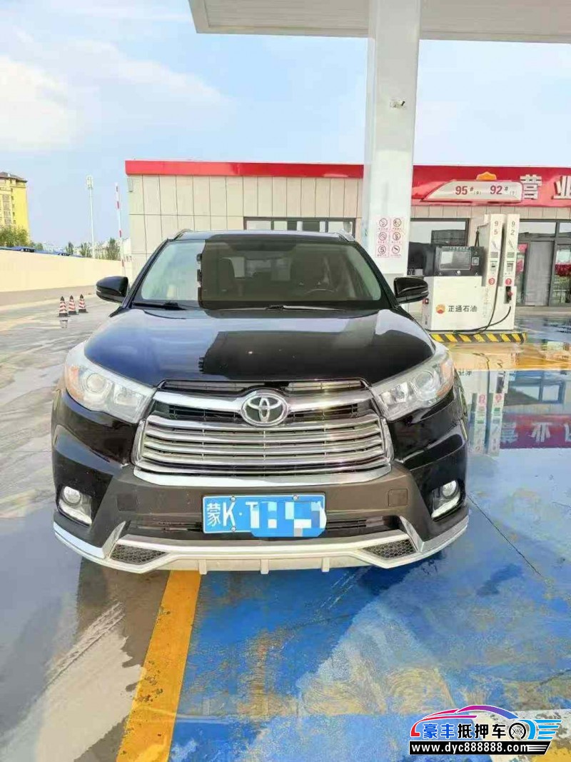 抵押车出售17年丰田汉兰达轿车