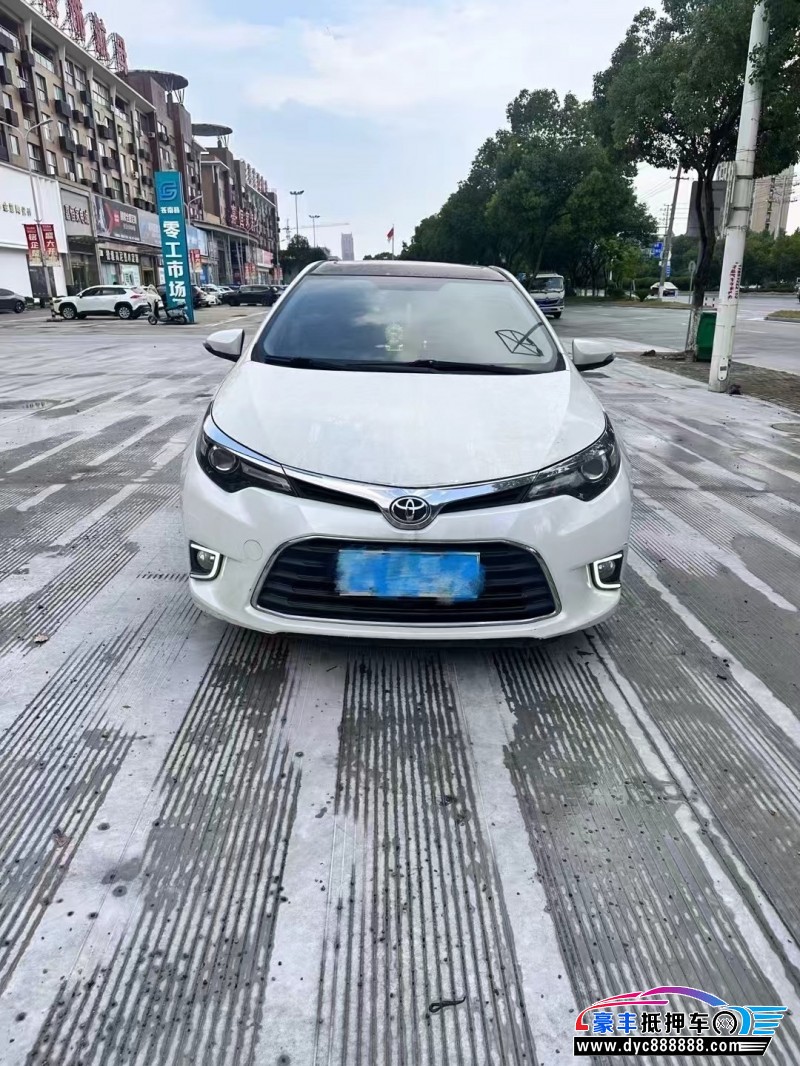 16年丰田雷凌轿车抵押车出售