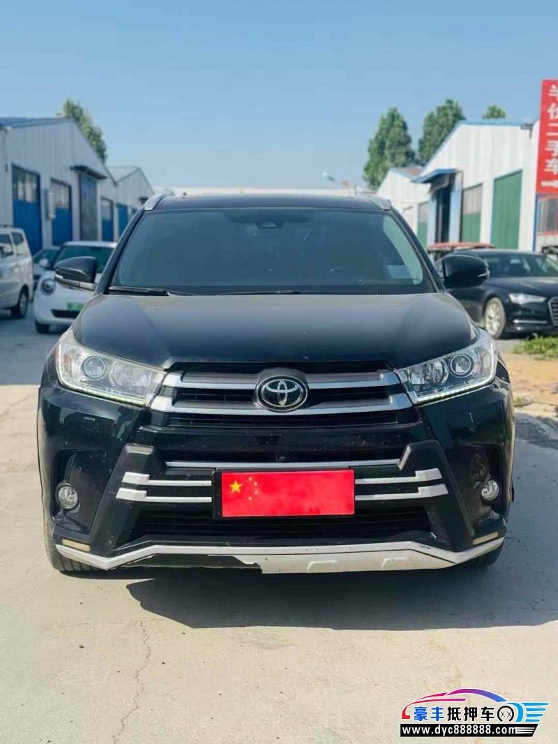 19年丰田汉兰达轿车抵押车出售