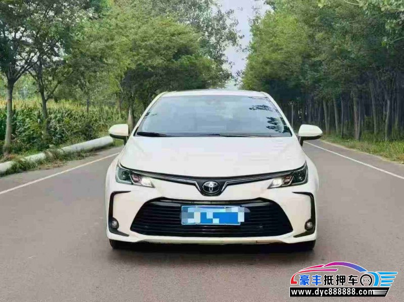 22年丰田卡罗拉轿车抵押车出售