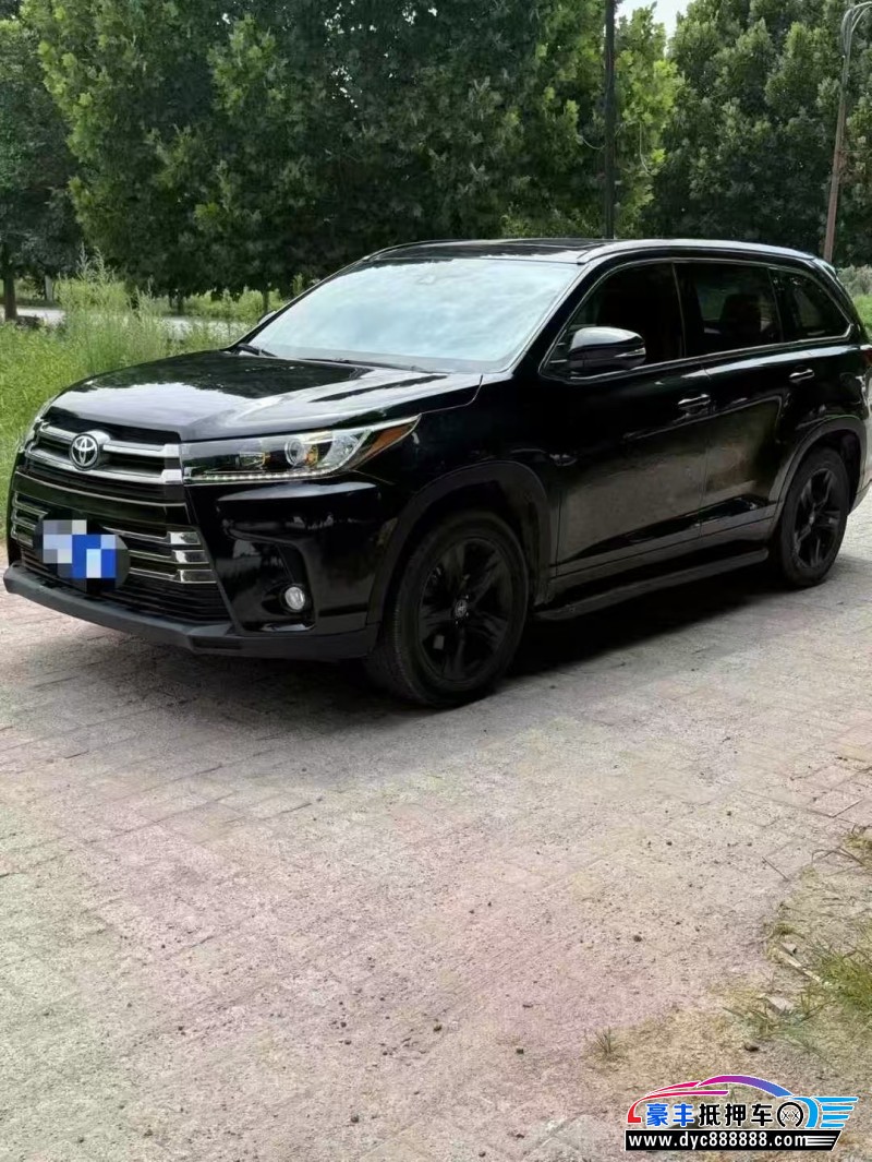 21年丰田汉兰达轿车抵押车出售