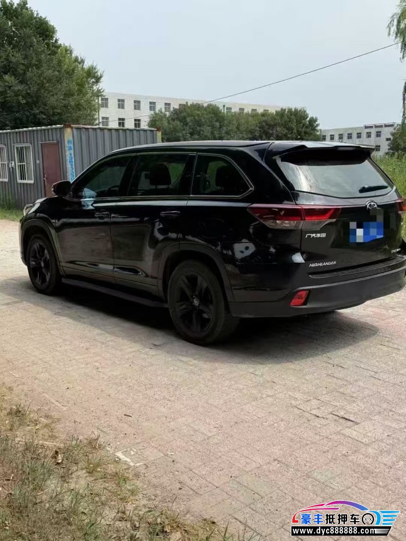 21年丰田汉兰达轿车抵押车出售