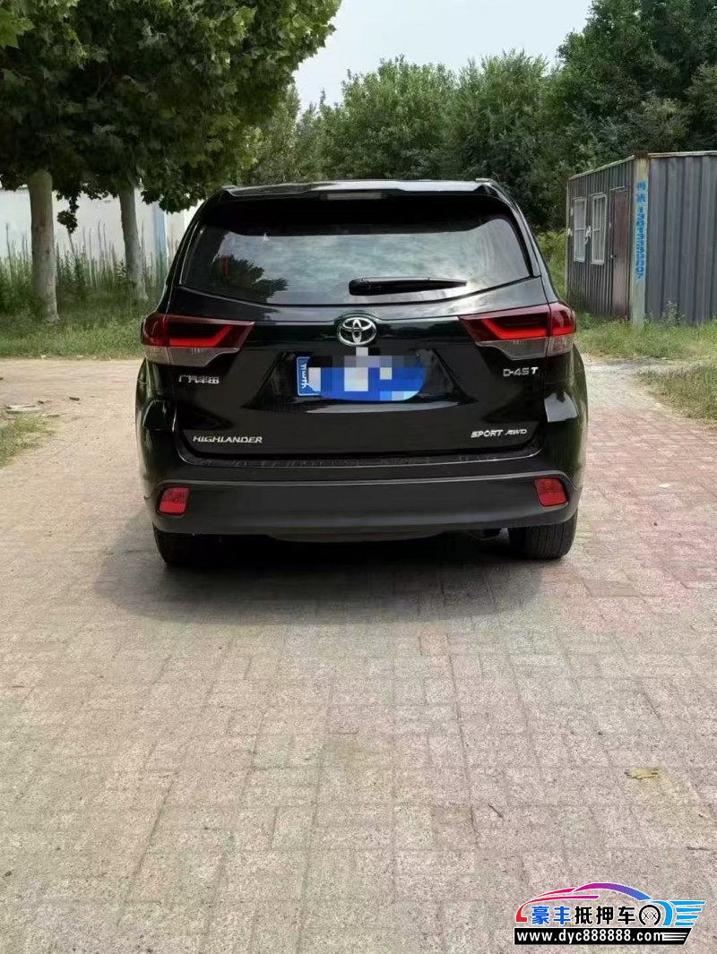 21年丰田汉兰达轿车抵押车出售