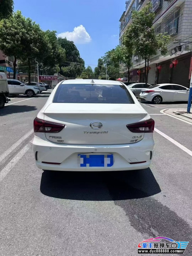 19年传祺GA4轿车抵押车出售