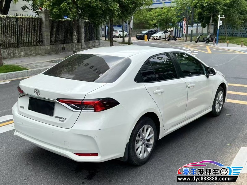 22年丰田卡罗拉轿车抵押车出售