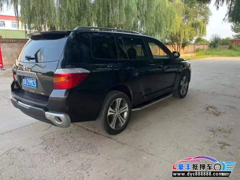 12年丰田汉兰达轿车抵押车出售