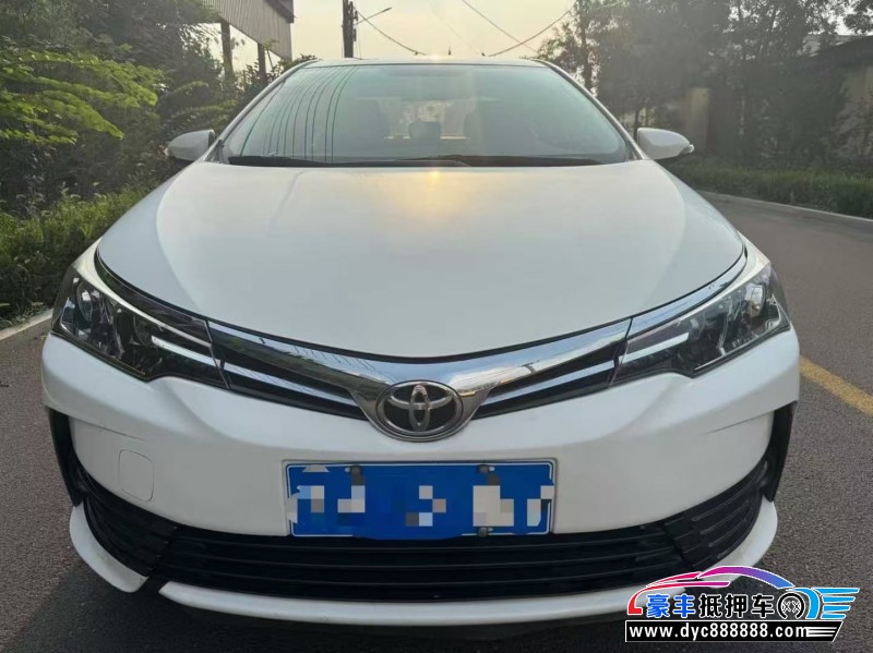 18年丰田卡罗拉轿车抵押车出售