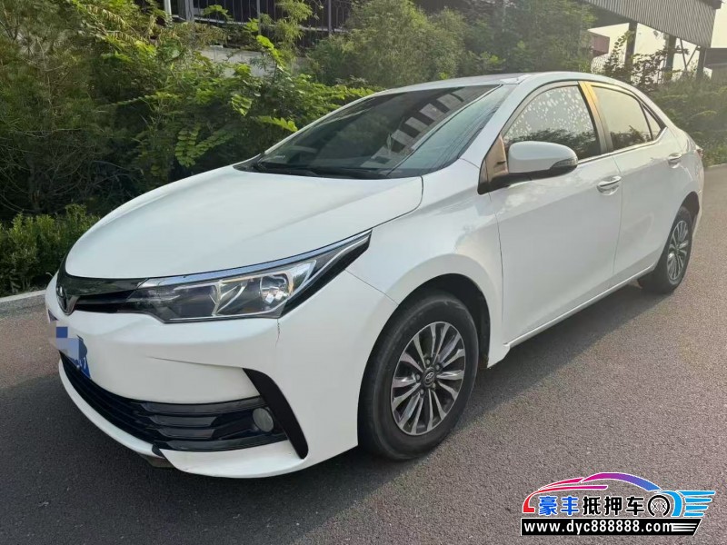 18年丰田卡罗拉轿车抵押车出售