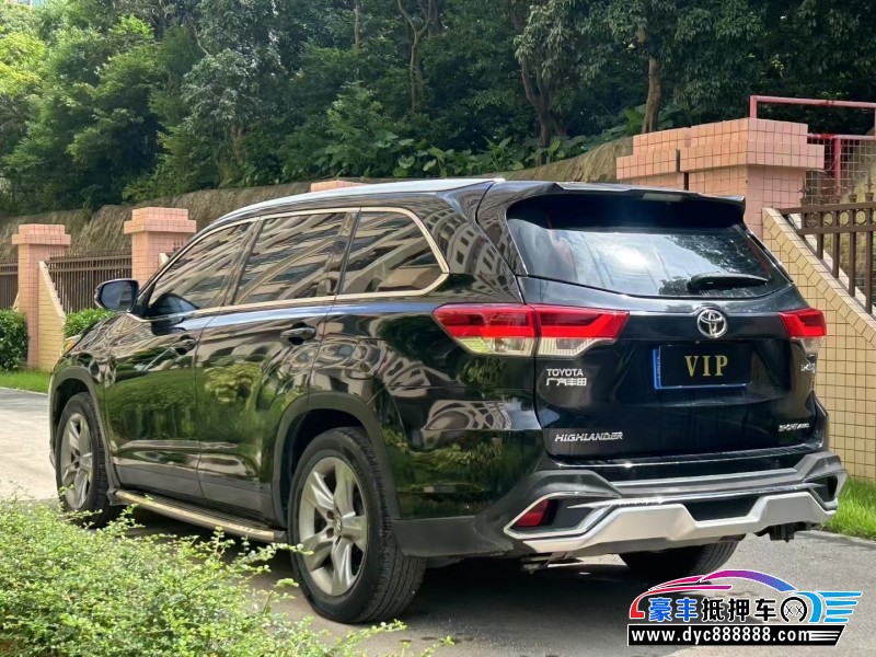 19年丰田汉兰达轿车抵押车出售