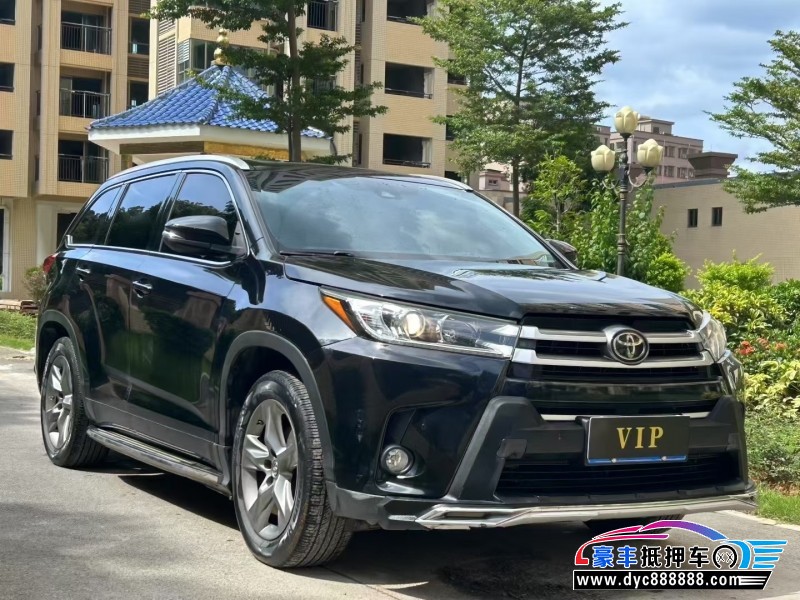 19年丰田汉兰达轿车抵押车出售