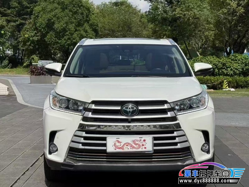 19年丰田汉兰达轿车抵押车出售