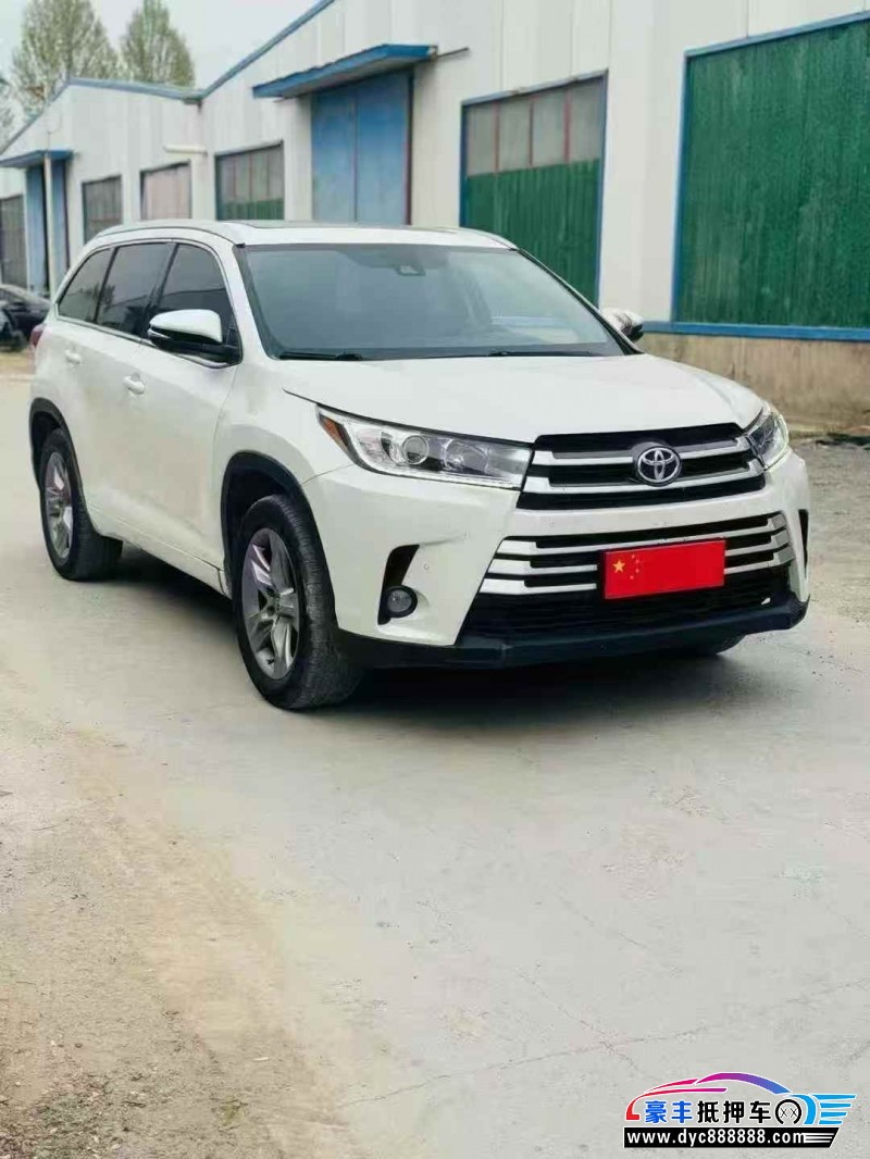 19年丰田汉兰达轿车抵押车出售