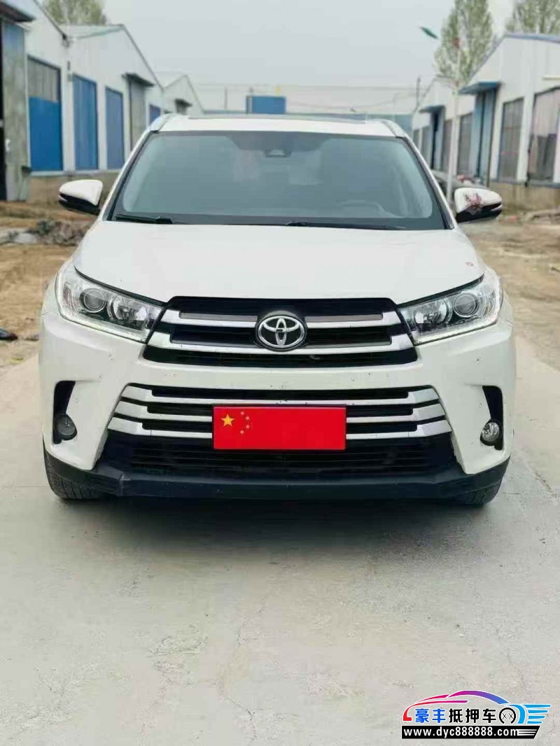 19年丰田汉兰达轿车抵押车出售