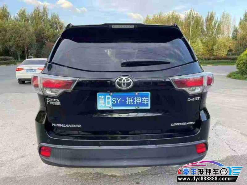 16年丰田汉兰达轿车抵押车出售