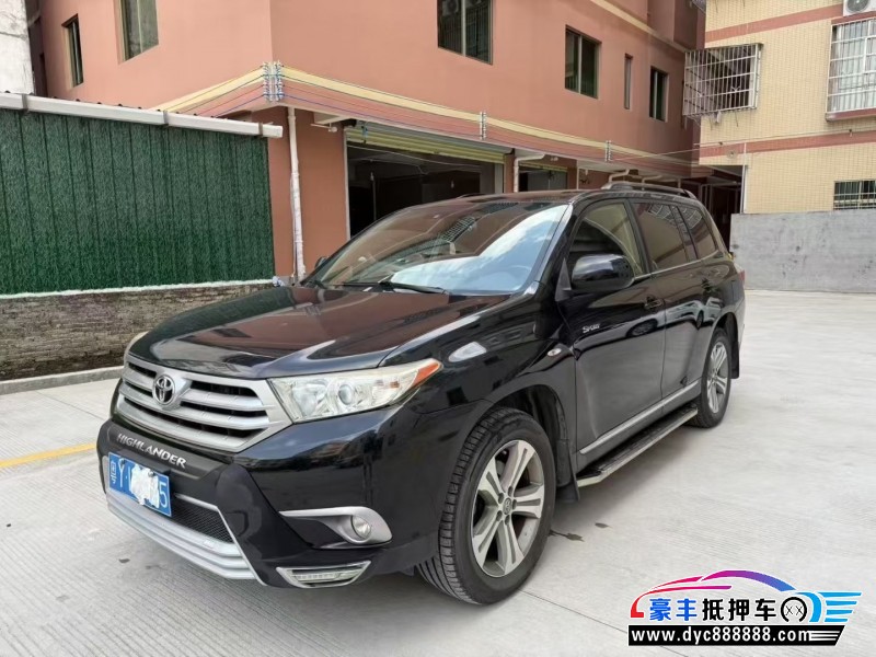 14年丰田汉兰达轿车抵押车出售