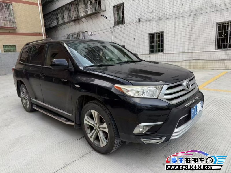 14年丰田汉兰达轿车抵押车出售