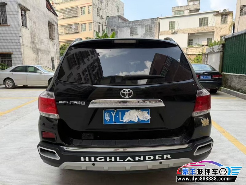 14年丰田汉兰达轿车抵押车出售