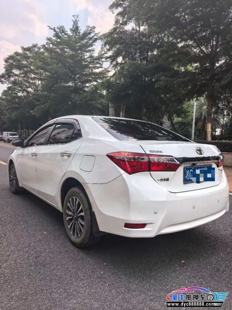 19年丰田卡罗拉轿车抵押车出售