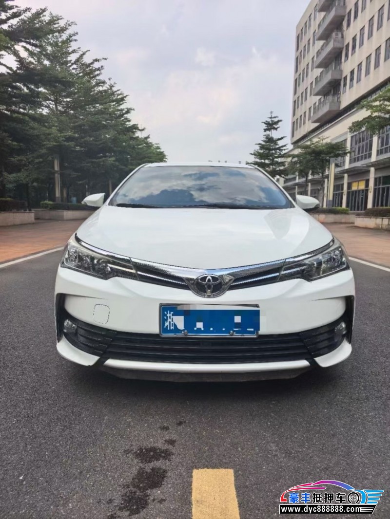 19年丰田卡罗拉轿车抵押车出售