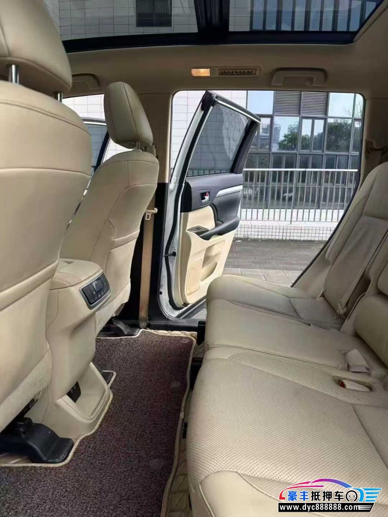 21年丰田汉兰达SUV抵押车出售