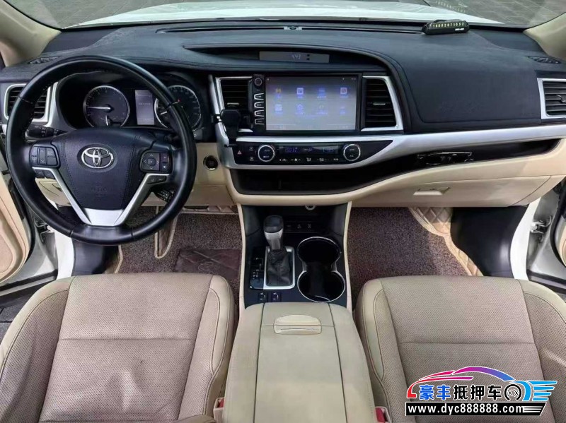 21年丰田汉兰达SUV抵押车出售