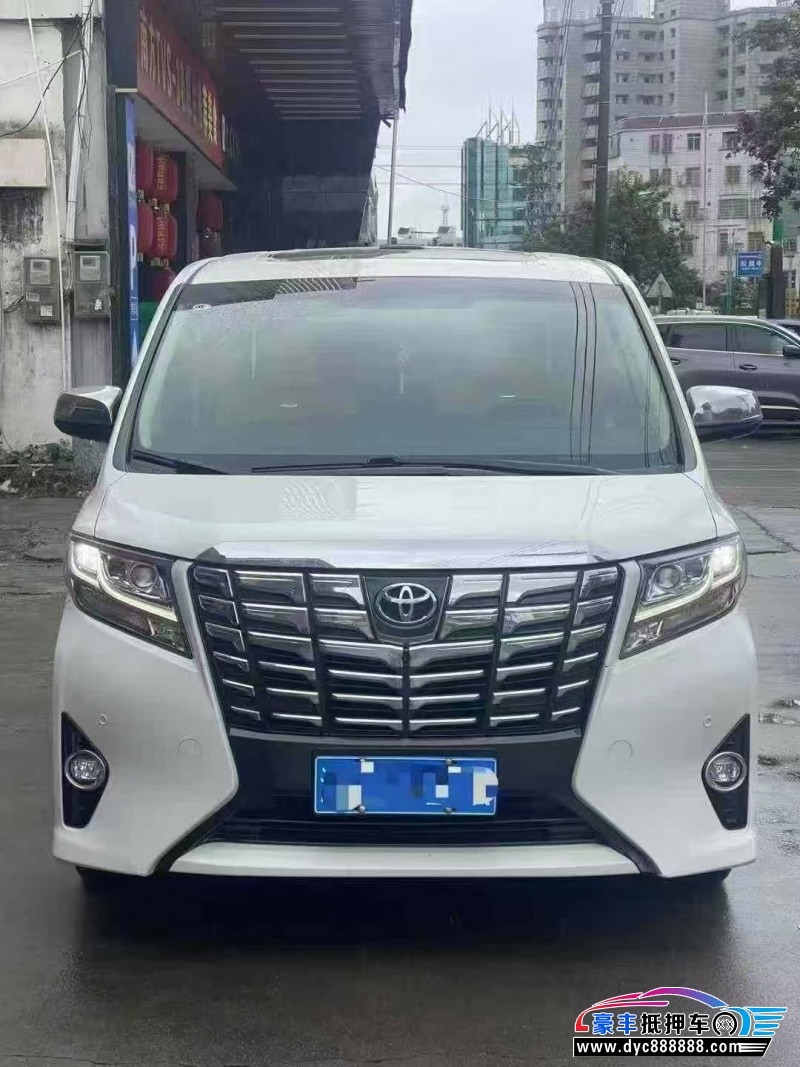 18年丰田埃尔法轿车抵押车出售