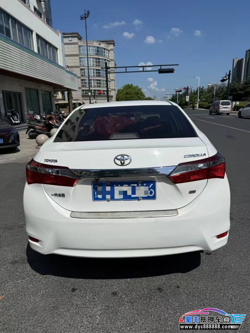 19年丰田卡罗拉轿车抵押车出售