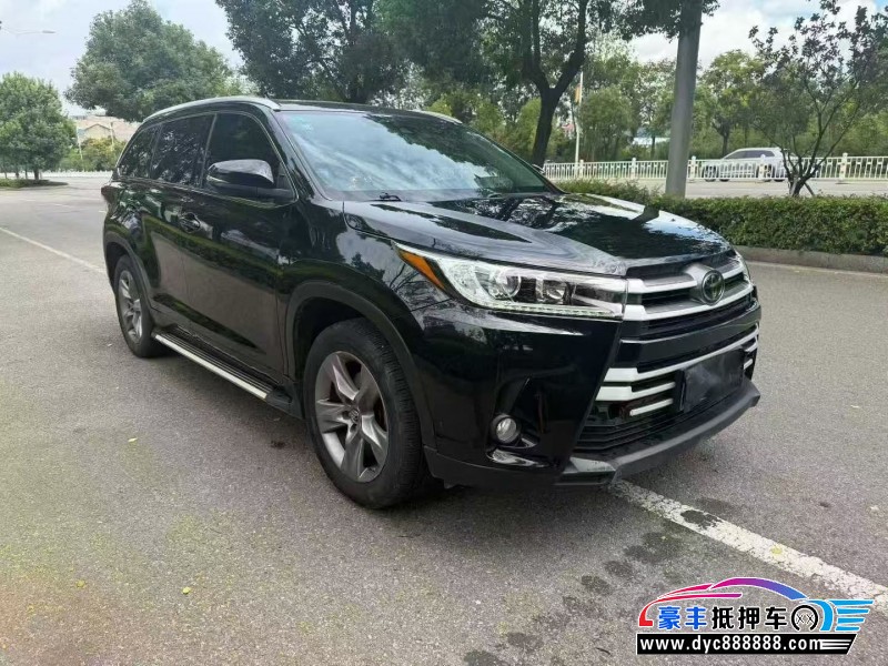 19年丰田汉兰达SUV抵押车出售