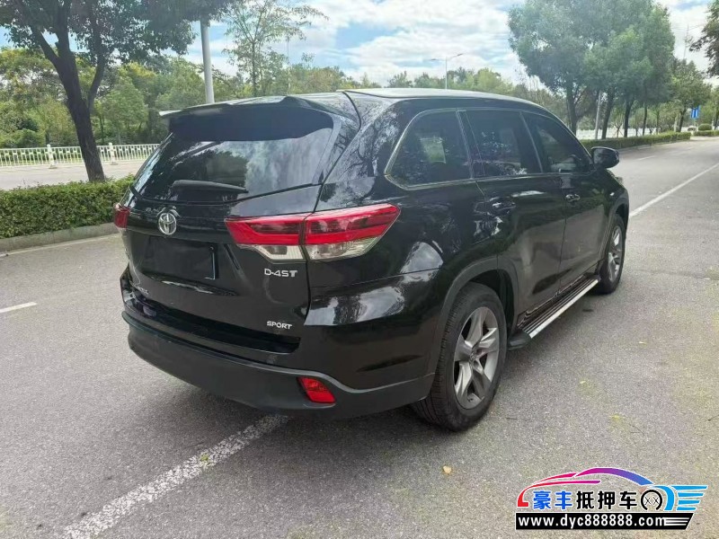 19年丰田汉兰达SUV抵押车出售