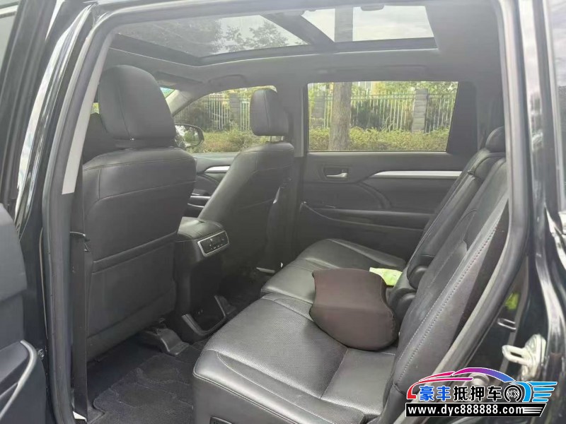 19年丰田汉兰达SUV抵押车出售