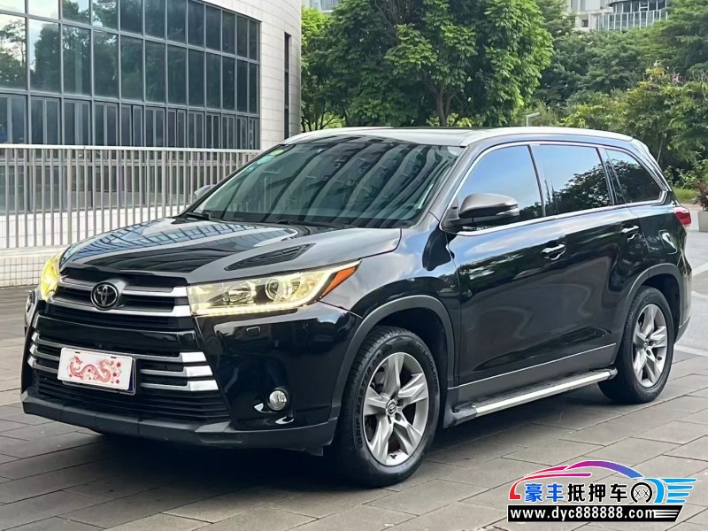 18年丰田汉兰达轿车抵押车出售