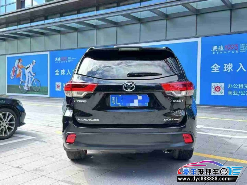 21年丰田汉兰达轿车抵押车出售