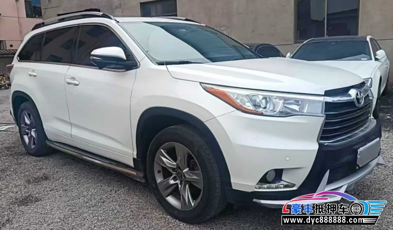 17年丰田汉兰达轿车抵押车出售