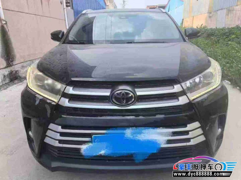 18年丰田汉兰达轿车抵押车出售