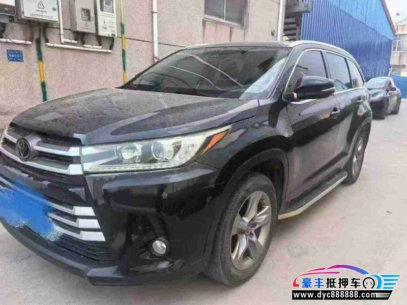 18年丰田汉兰达轿车抵押车出售