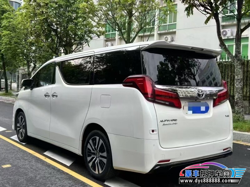 19年丰田埃尔法轿车抵押车出售