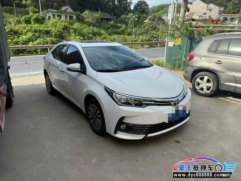 18年丰田卡罗拉轿车抵押车出售