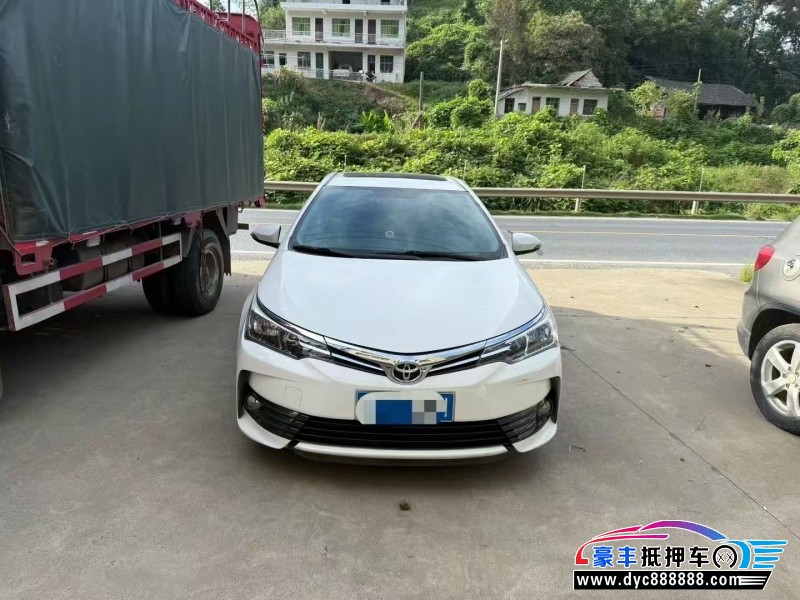 18年丰田卡罗拉轿车抵押车出售