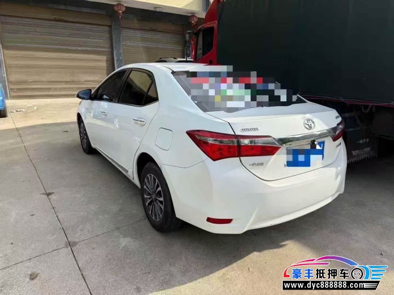 18年丰田卡罗拉轿车抵押车出售