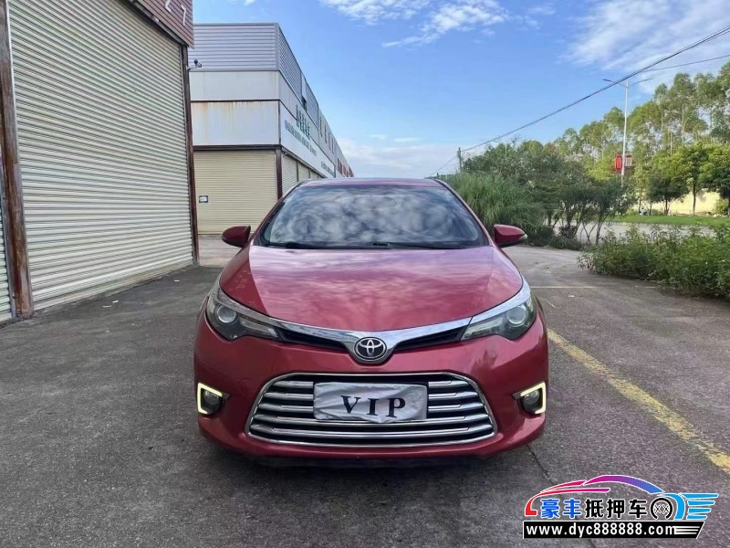 16年丰田雷凌轿车抵押车出售