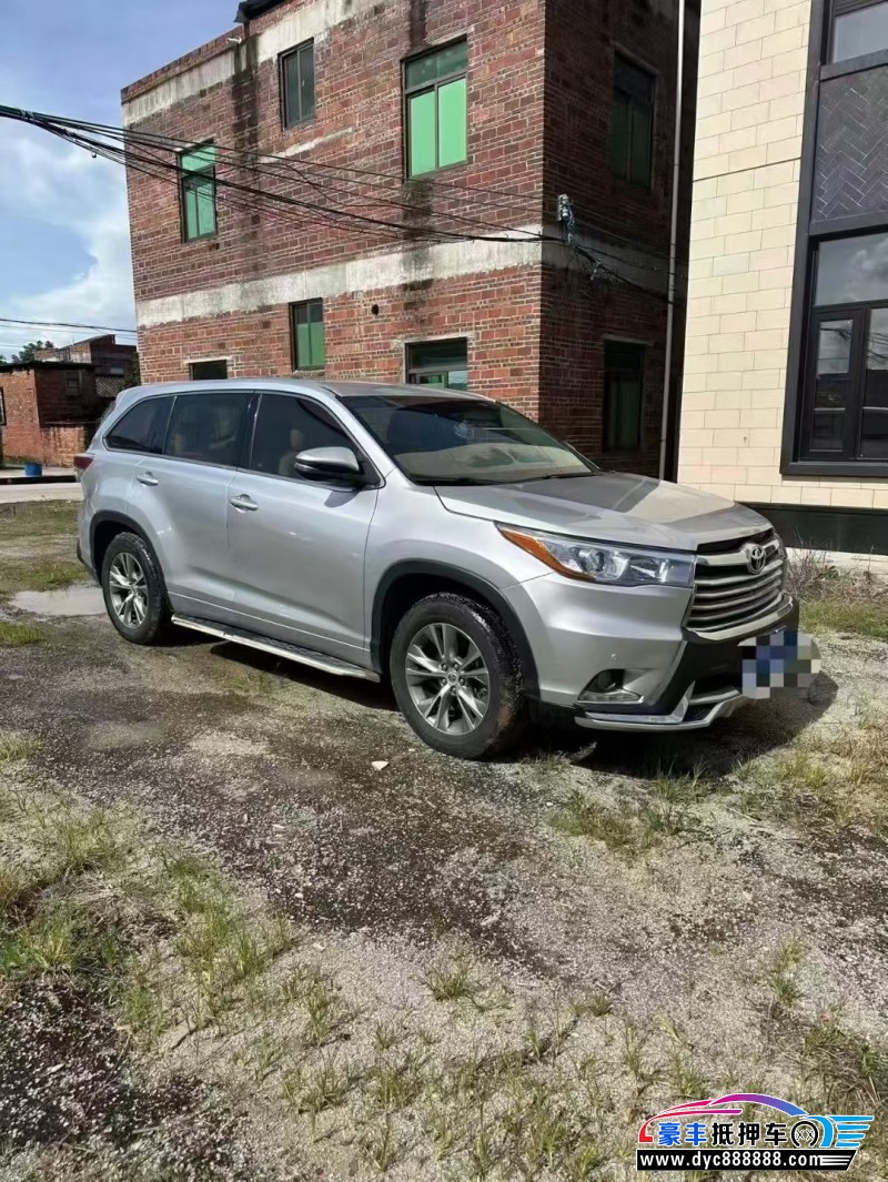 16年丰田汉兰达轿车抵押车出售